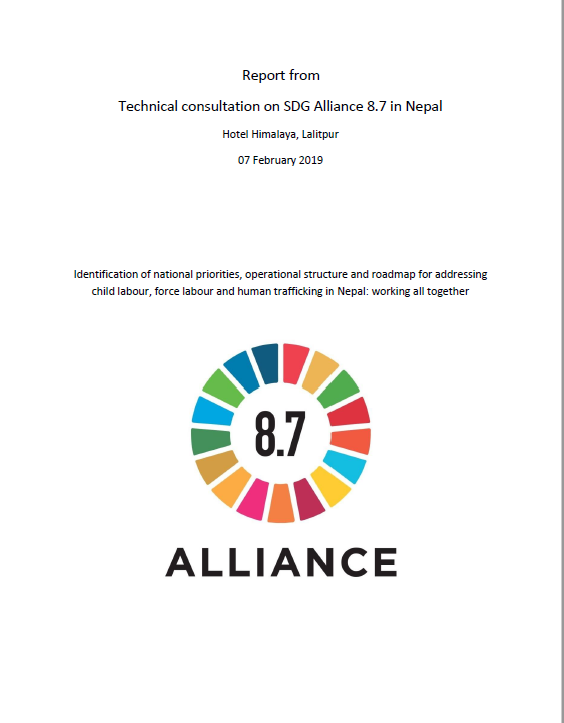 Nepal_Report Technical consultation on SDG Alliance 8.7