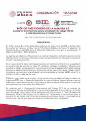 Mexico Pathfinder Country Strategic Workshoop - Roadmap September 2019